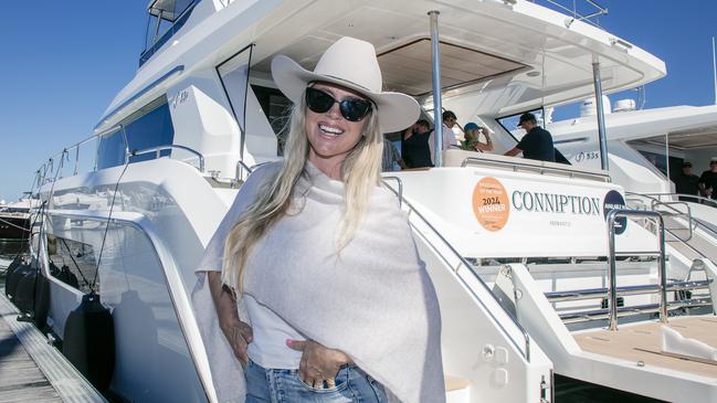 Brie Bostock at the Sanctuary Cove Boat Show. Picture: Glenn Campbell
