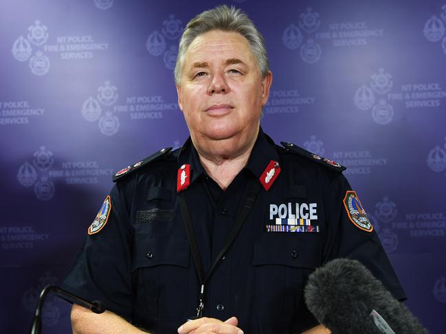 NT Police Deputy Commissioner Murray Smalpage says NT Police handed out seven infringements to people who chose to flout tough coronavirus restrictions over the Easter long weekend. Picture: Katrina Bridgeford