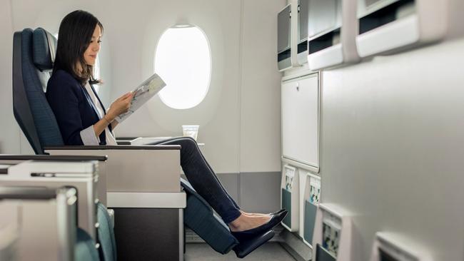 The seatsCathay is known for having some of the best premium economy seats. Our plane is the Airbus A350 and there are 32 seats in premium economy, four rows in a 2-4-2 configuration. The design of the seat is excellent. Sure, it’s not a flat-lay bed like you might get in business, but the seat had a full-length calf rest and leather-padded footrest that was a treat ergonomically, as it essentially cradles your body, making sleep much more achievable.Do keep in mind that the armrests are set and can’t be lifted. So if you are lucky enough to score poor man’s business class (aka the seat next to you is vacant), you can’t lift the armrest and lie across the seats.There is also a generous recline here. 40-inch pitch (101.6 centimetres) which is six inches more than economy. The pitch means anyone in a window seat can actually step past the person in the aisle seat to get out to the bathroom without having to wake them. The seats are 20 inches in width, and you may end up needing the generous width, as the meals are generous …