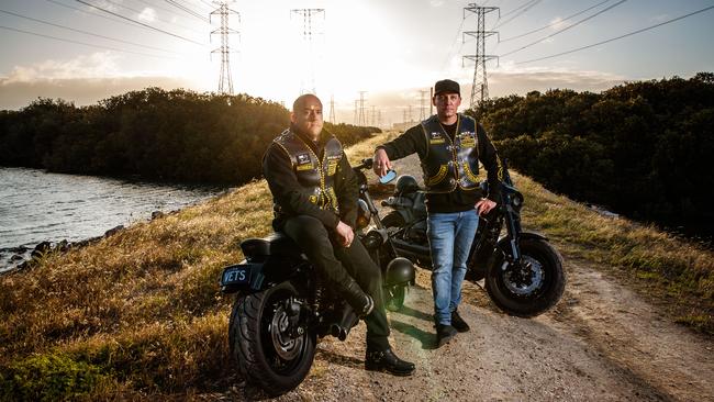 Afghanistan veterans Tyson Potter and Jonny Spicer at Port Adelaide. Picture Matt Turner