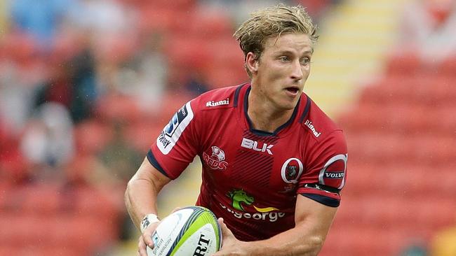 Jake McIntyre will lead the Queensland Reds around the park in the absence of Quade Cooper.