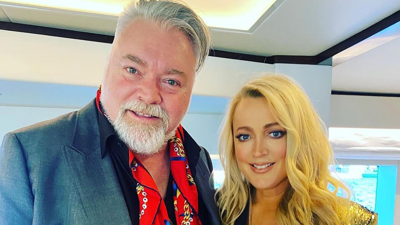 Kyle Sandilands and Jackie O celebrating Kyle's 50th birthday.