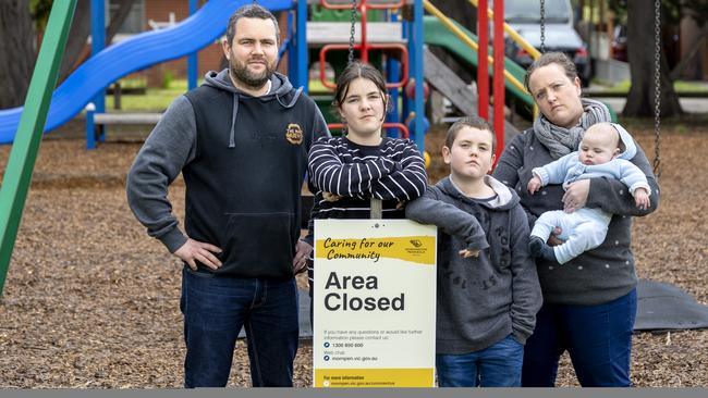 Families were furious about playground closures during lockdowns. Picture: David Geraghty