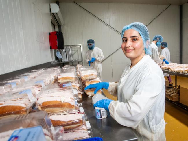 Laila Matto working at Homestyle Bake Toowoomba. Picture: David Martinelli