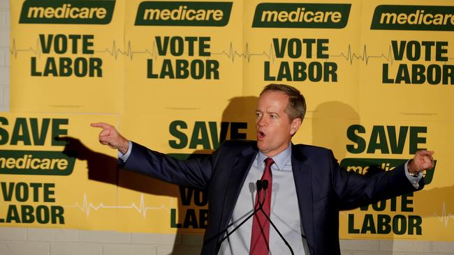 After Labor decided they couldn’t beat the Coalition in a contest on the economy, the campaign managers pushed an emotional button – Medicare. Picture: Getty Images