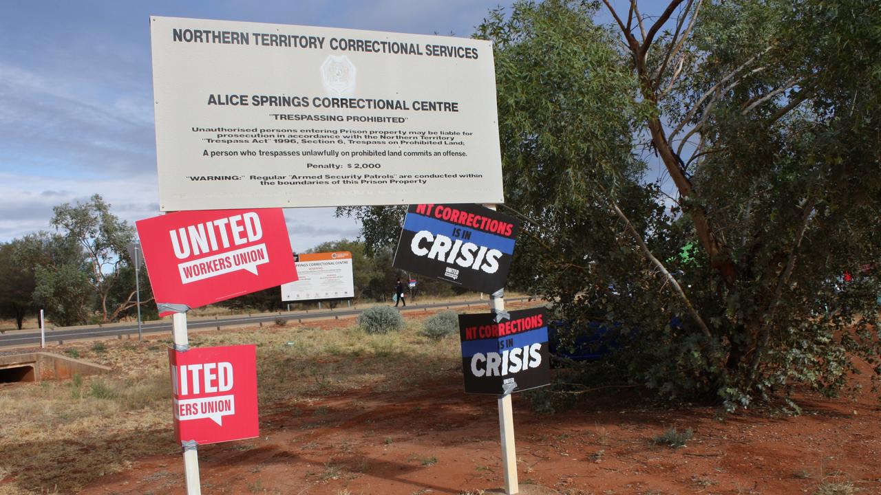 Alice Springs correctional officers have been raising concerns about potentially unsafe conditions due to high prisoner numbers. Picture: Lee Robinson