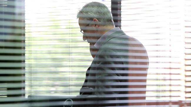 Former TAFE SA Chief Executive Robin Murt in his city office on Tuesday. Picture: Calum Robertson