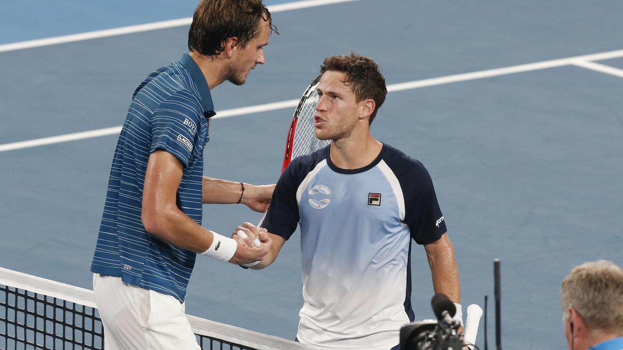 Daniil Medvedev and Diego Schwartzman are done.