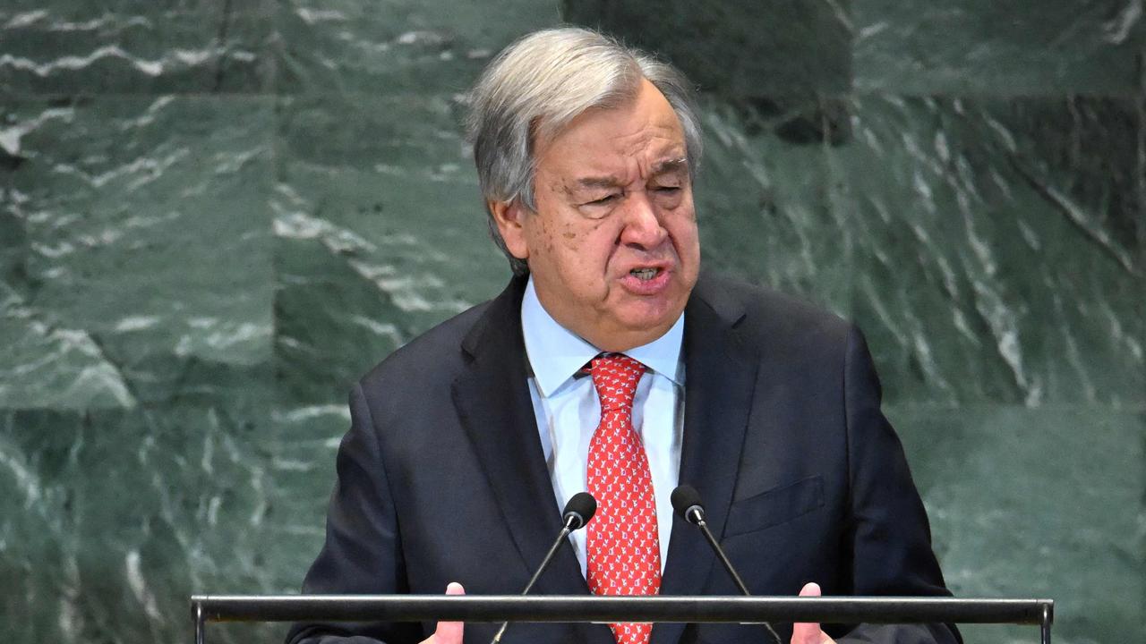 United Nations Secretary-General Antonio Guterres. Picture: AFP