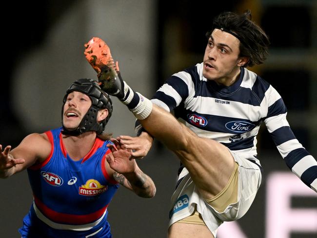 Brad Close snaps. Picture: Morgan Hancock/AFL Photos/via Getty Images