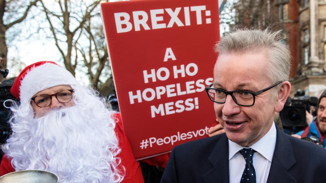 Environment Secretary Michael Gove arrives at Westminster for the vote. Picture: Getty Images.