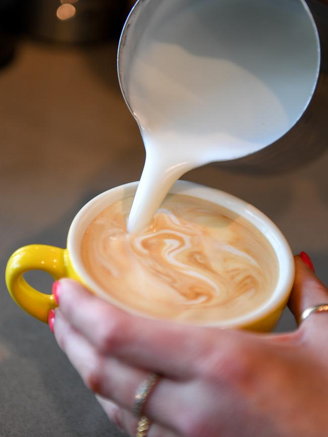 The cafe has been voted Melbourne’s best spot for coffee. Picture: Penny Stephens