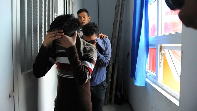 A sharia court on May 17 sentenced two men to be publicly caned for gay sex for the first time in Indonesia's conservative province of Aceh, the latest sign of a backlash against homosexuals in the Muslim-majority country. Picture: AFP