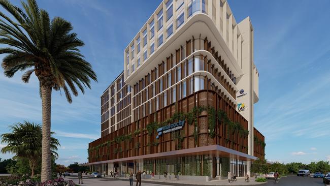 Render of the upcoming Maroochy Private Hospital. Picture: Barwon Investment Partners