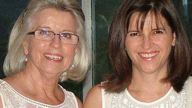 Shayne Higson (right) with her mum Jan Ryder, who died from brain cancer.