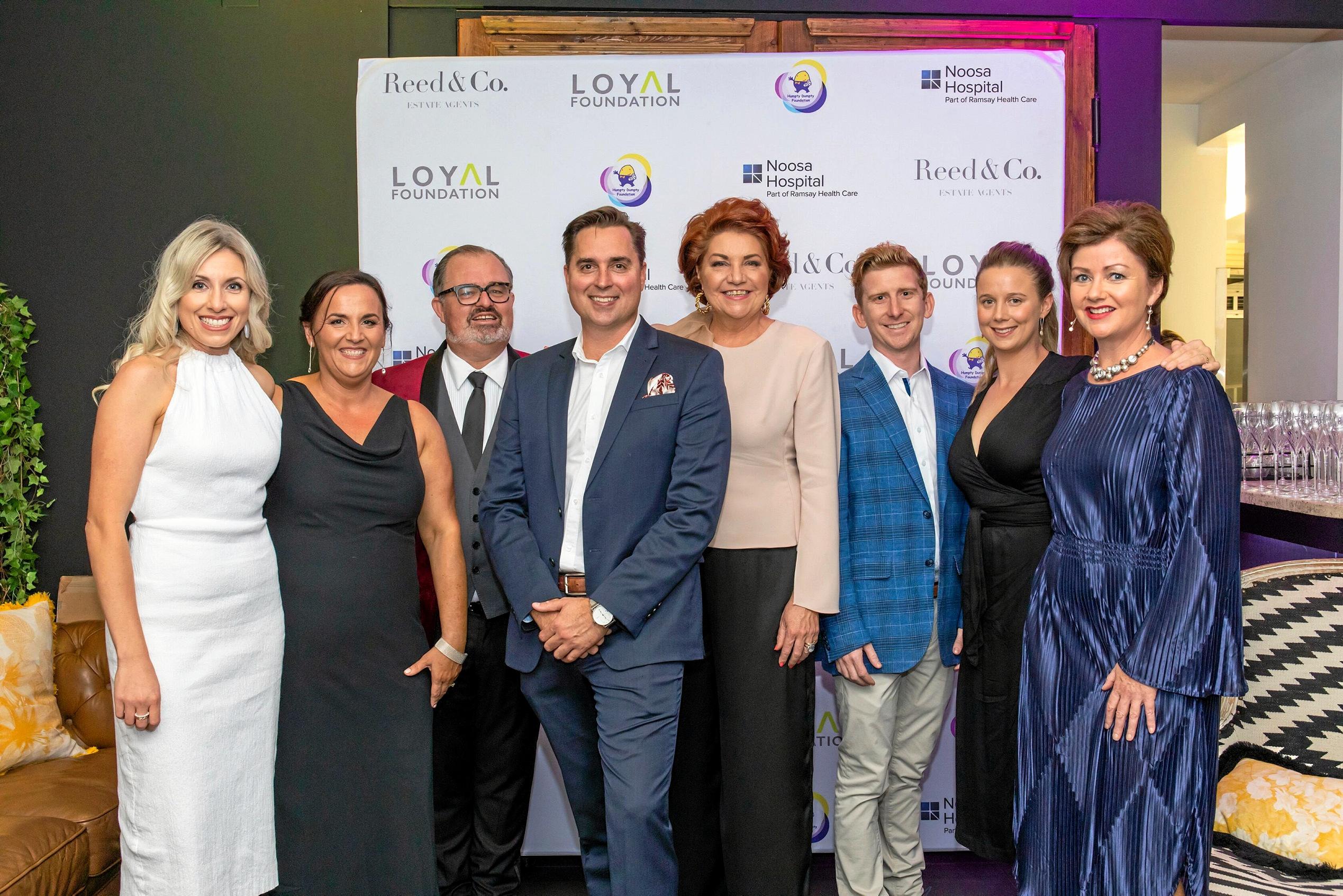 Members of the Reed & Co Estate Agents at their inaugural Charity Gala in collaboration with the LOYAL Foundation and The Humpty Dumpty Foundation at Noosa Waterfront Restaurant to raise funds for vital paediatric medical equipment for Noosa, Gympie, Nambour and Sunshine Coast University Hospitals. Picture: Jason Smith Photography