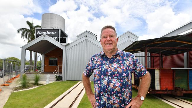 A file photo of TNT Co chairman Greg Rogerson at the tram terminal in Nambour. Picture: Patrick Woods/File.