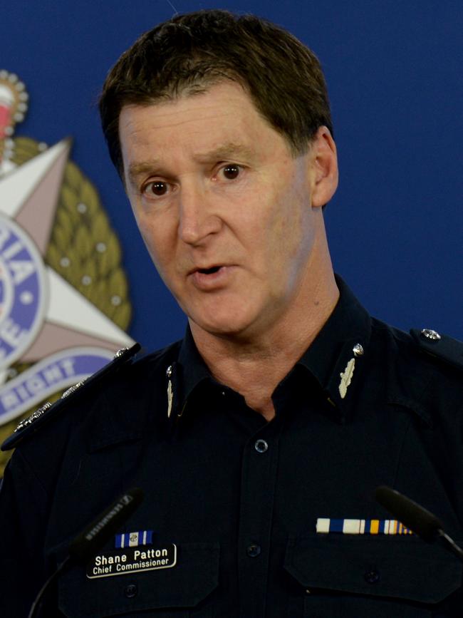 Victoria Police Chief Commissioner Shane Patton. Picture: Andrew Henshaw