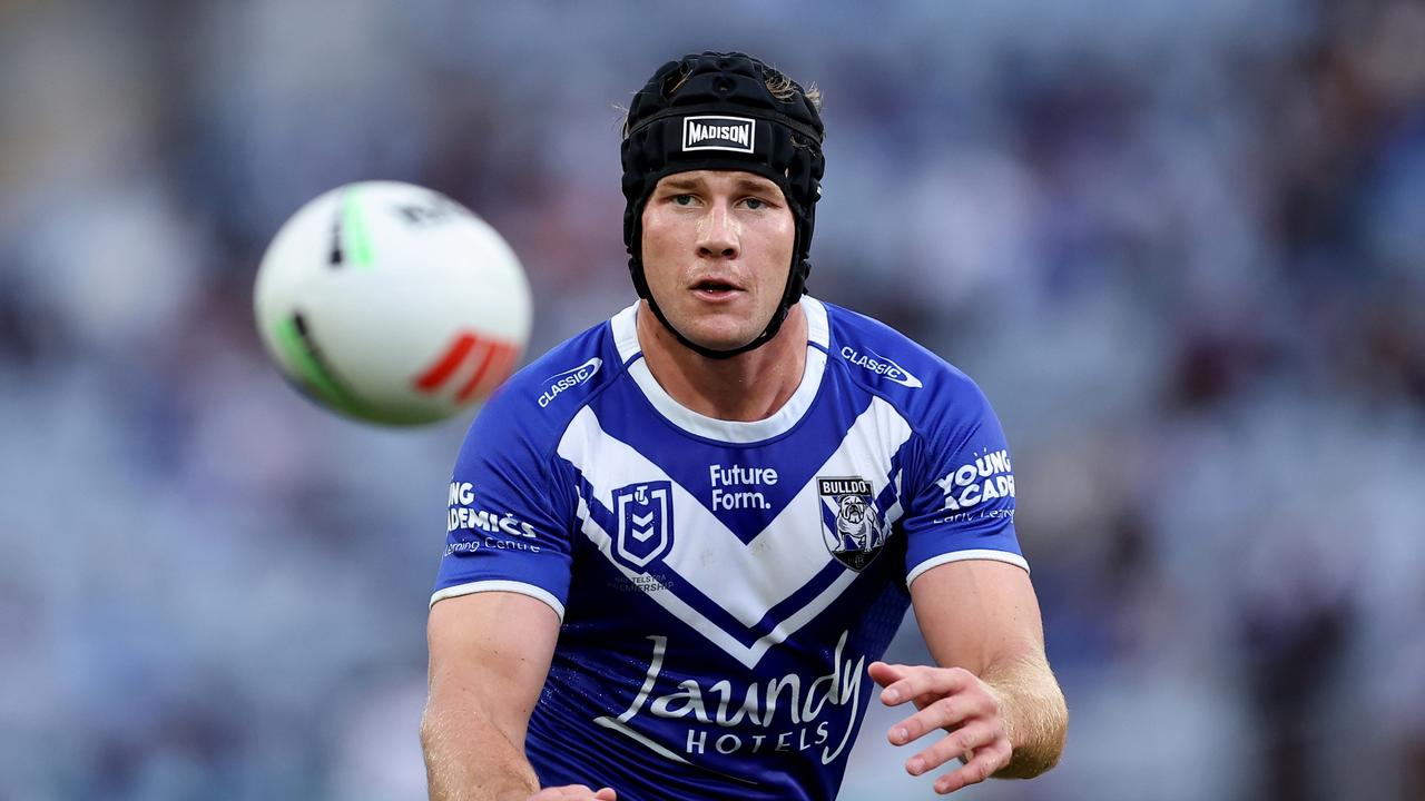 Matt Burton is willing to play anywhere for the Blues in the series opener, with the Bulldogs star firmly in the mix for a State of Origin recall. Picture: Brendon Thorne/Getty Images