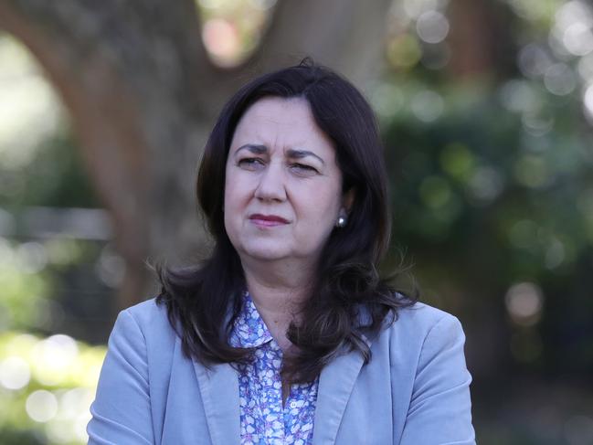 Annastacia Palaszczuk at Essex Road Park, Indooroopilly. Picture: Annette Dew