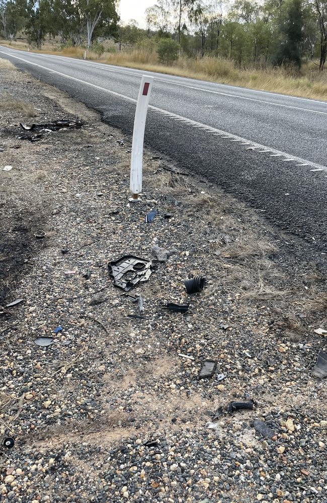 The road where the head-on collision occurred.