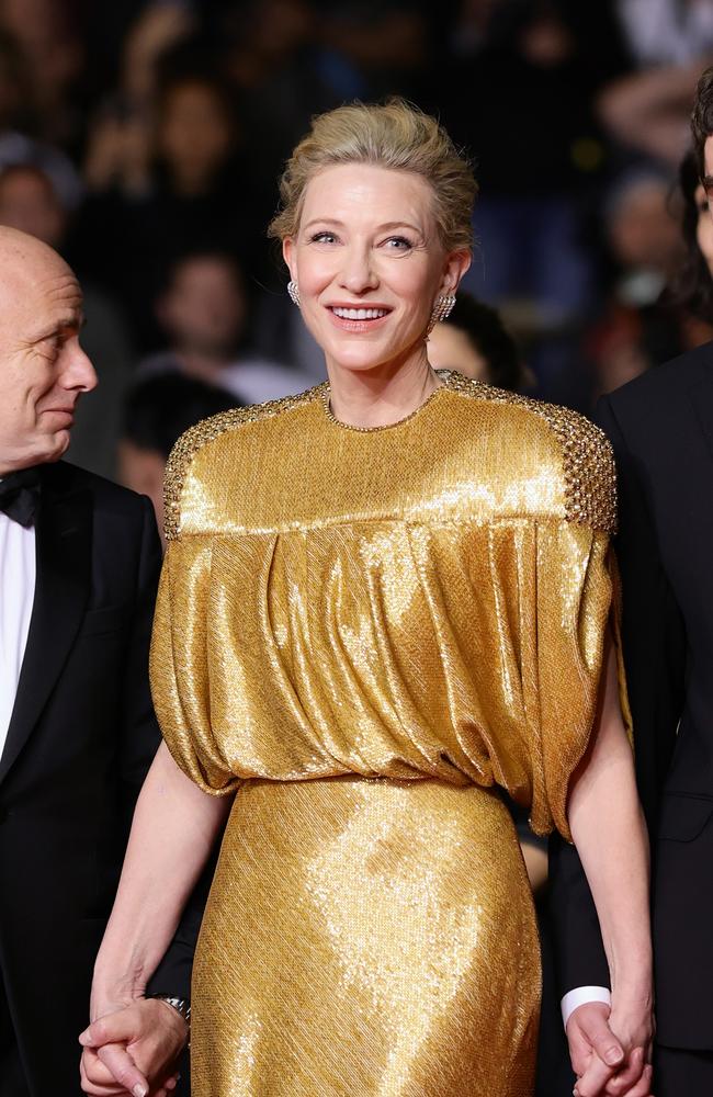 Cate Blanchett attends the "Rumours" Red Carpet at the 77th annual Cannes Film Festival at Palais des Festivals on May 18, 2024 in Cannes, France. Photo: Andreas Rentz/Getty Images.