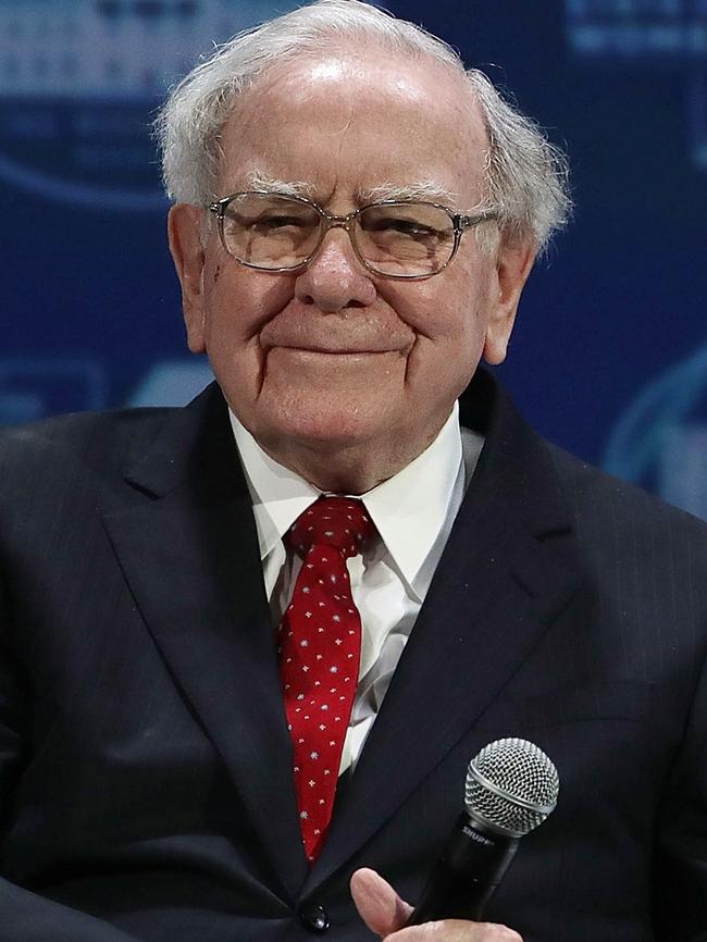 Warren Buffet. Picture: Getty Images