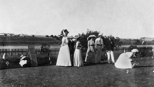 Lawn Bowls, Maryborough, ca. 1907. A classic pastime enjoyed by the Maryborough community in the early 20th century. Source: State Library of Queensland