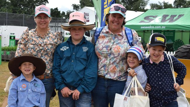 The Lamb and Schuh families at Beef Australia 2024. Picture: Aden Stokes