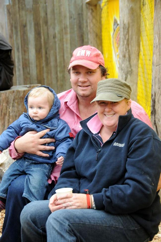 Jennifer, Hilary and baby Riley Andrews. Picture: Craig Warhurst
