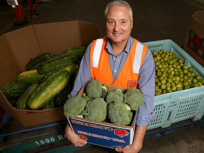 Foodbank’s Hunger Report shows four million Australians struggled to afford food at some point last year. Pictured is Foodbank Victoria chief executive Dave McNamara. Picture: Mark Wilson.
