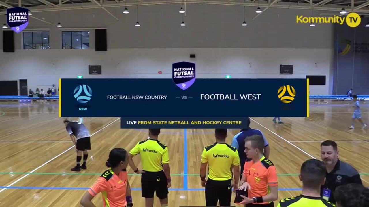 Replay: Football NSW Country  v Football West (U15 Boys)—2025 National Futsal Championships Day 3