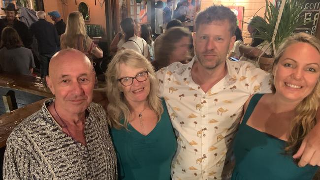 Michael Lyon (second from right) with his team Peter Westheimer, Jeanette Martin and Sama Balson on election night. Picture: Liana Boss