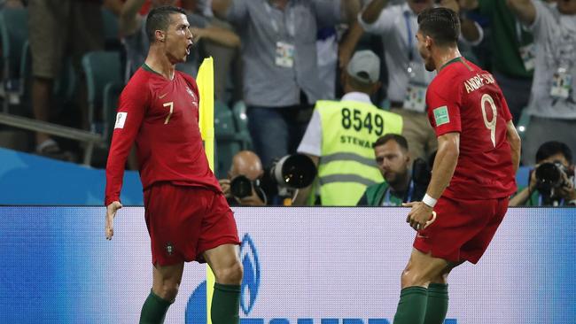 Ronaldo was the hero for Portugal. Picture: AFP.