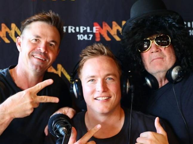 Triple M Rush Hour Adelaide presenters Greg Blewett, Andrew Jarman and Bernie Vince. Pics: Instagram
