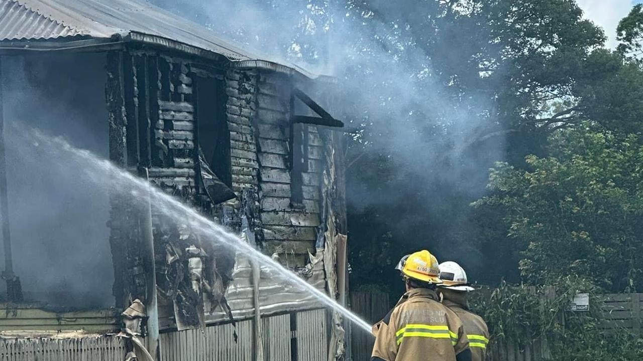 House fire on Beerwah Pde, Beerwah. Photo: Glasshouse Country and Maleny News/Facebook