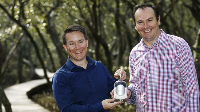 Cal Paterson and Ryan Parker from Buffalo Vale Distillery will bring their Clair De Lune gin to the festival. Picture: John Appleyard