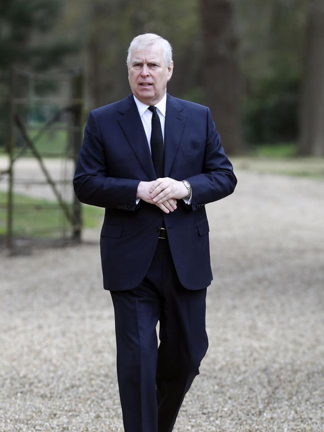 Prince Andrew last April. Picture: Getty Images