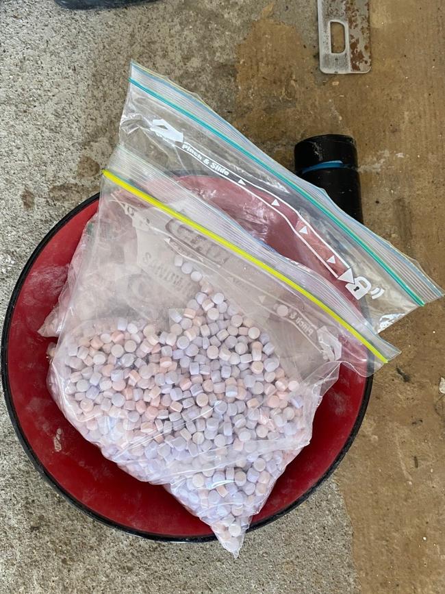 MDMA tablets seized during the police raids. Picture: SA Police