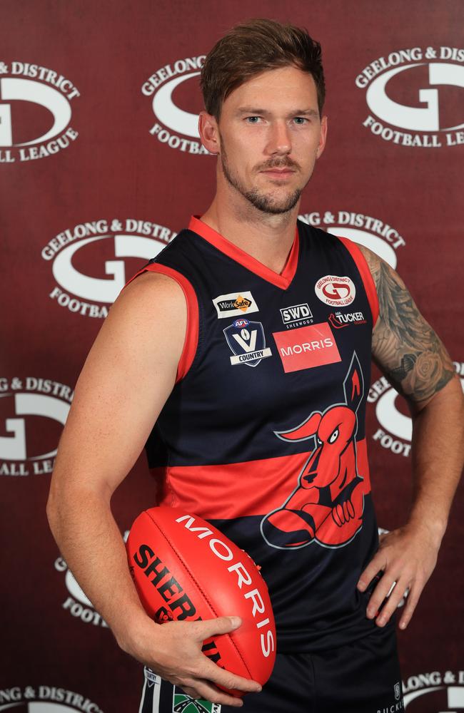 GDFL season launch Football and Netball Football captain . Mason Rhodes , Anakie Picture: Mark Wilson