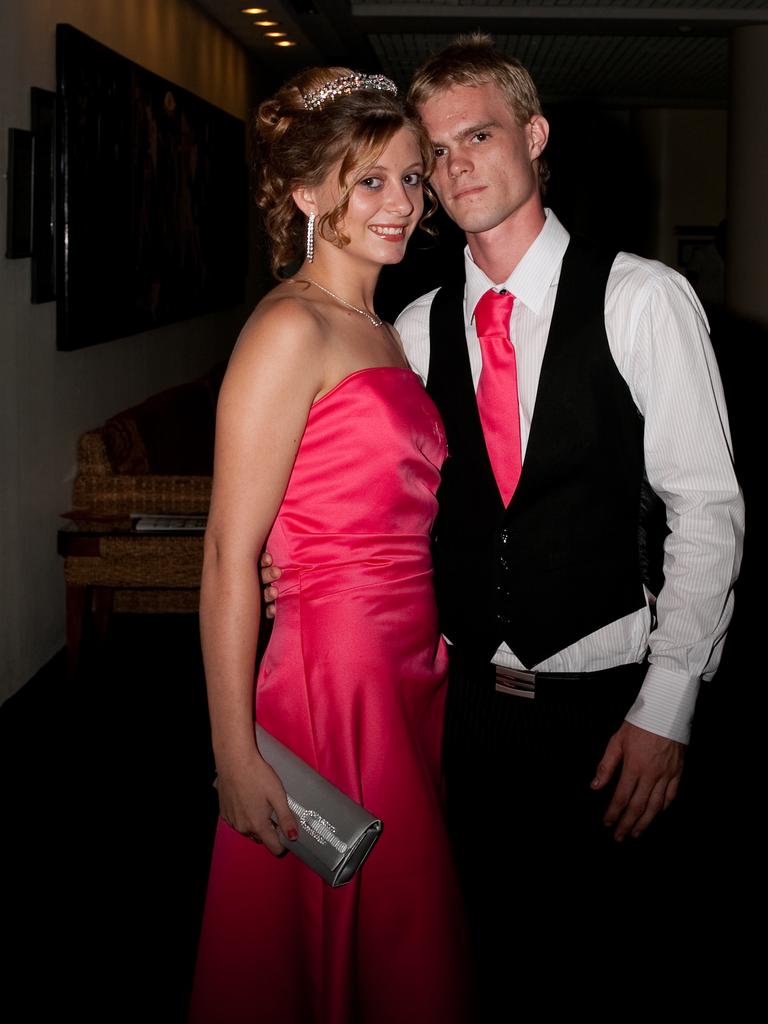 Sarah-Jane Kirk and Ted Richardsen at the 2009 Taminmin College formal at the Crown Hotel. Picture: NT NEWS