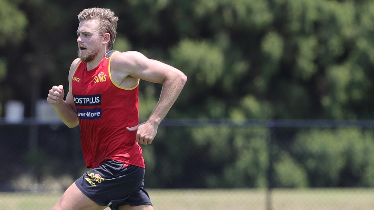 Hugh Greenwood training on the Gold Coast. Picture: Glenn Hampson