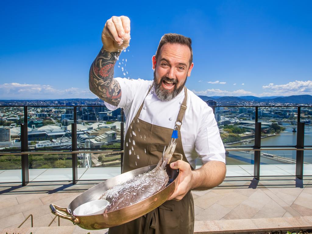 Shayne Mansfield at Queens Wharf Brisbane. Picture: Nigel Hallett