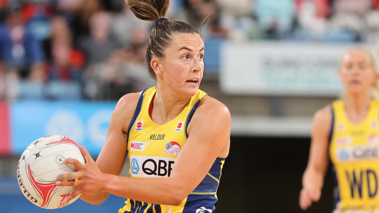 Maddy Proud of the Swifts. Picture: Jenny Evans/Getty Images