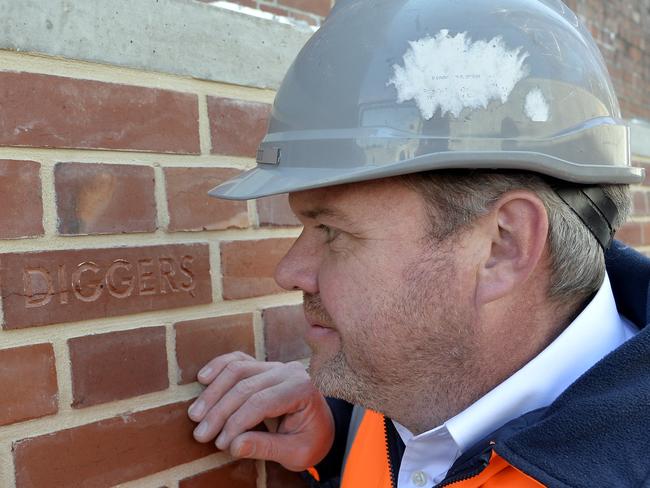 Bricks with familiar Australian words will be used in the construction. Picture: David Dyson