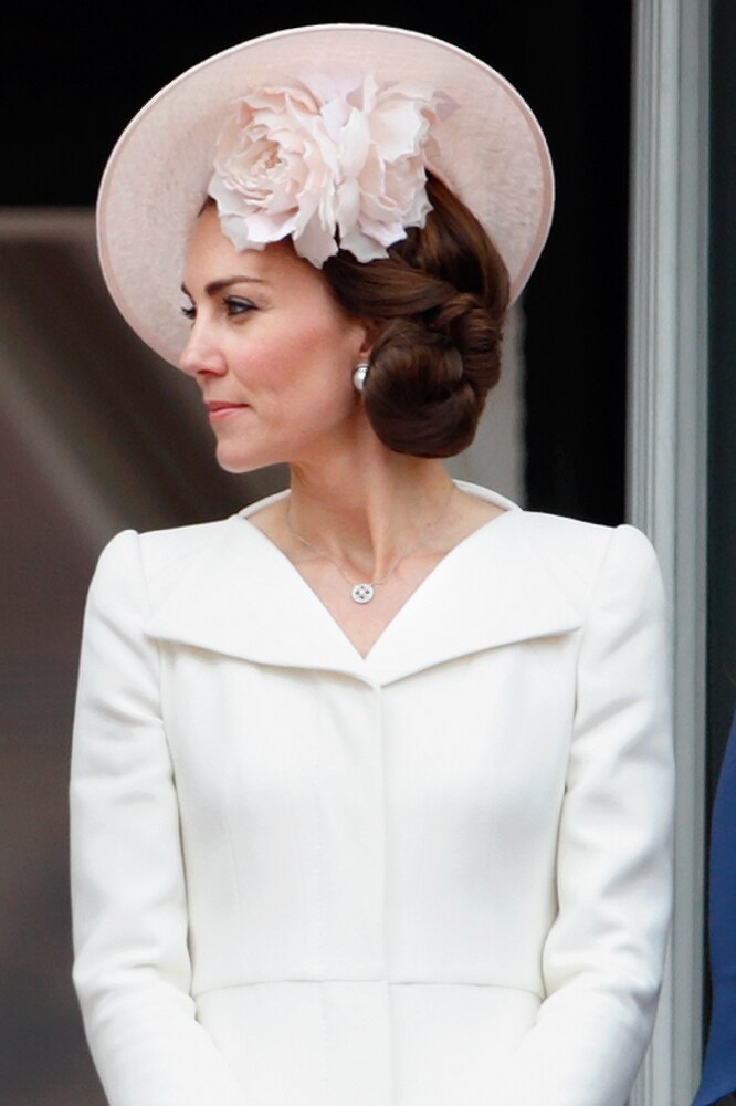 <h3>June 11, 2016</h3><p>Catherine, Princess of Wales stands on the balcony of Buckingham Palace during Trooping the Colour, this year marking the Queen<span>&rsquo;</span>s 90th birthday in London, England.</p>