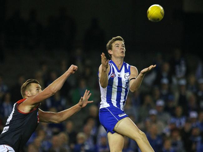 North Melbourne's Kayne Turner is playing with a maturity beyond his years. Picture: George Salpigtidis