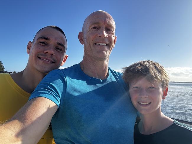 Tszyu with May and his son, Archer. Picture: Supplied