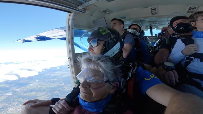 Ballina woman Mavis Austen, aged 90, went skydiving with Skydive Australia Byron Bay on Sunday, October 4, 2020.