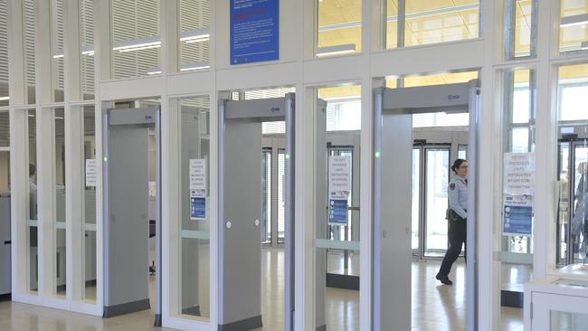 Glimpses of security entry points at the Clarence Correctional Centre, Grafton. Picture: Tim Jarrett